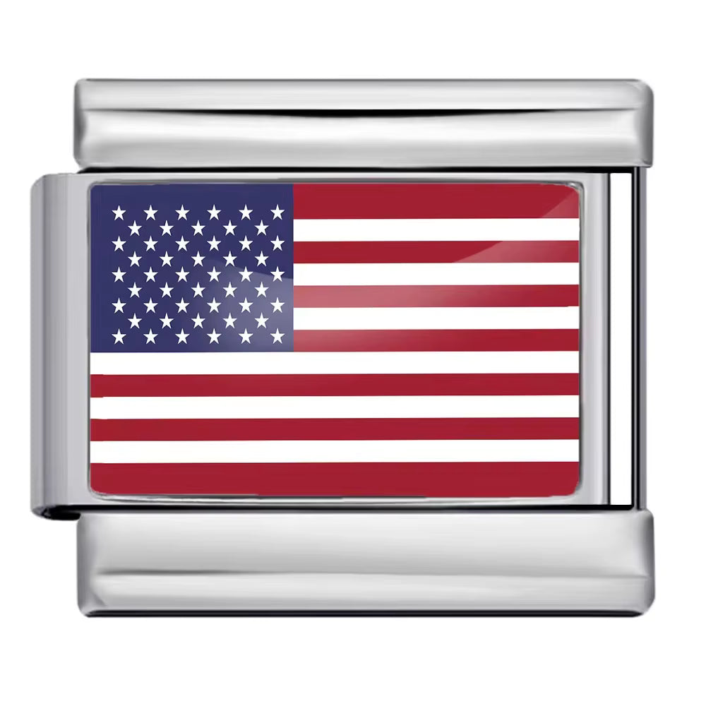 USA Charm - Srebrny