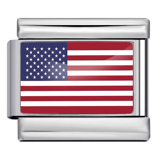 USA Charm - Srebrny